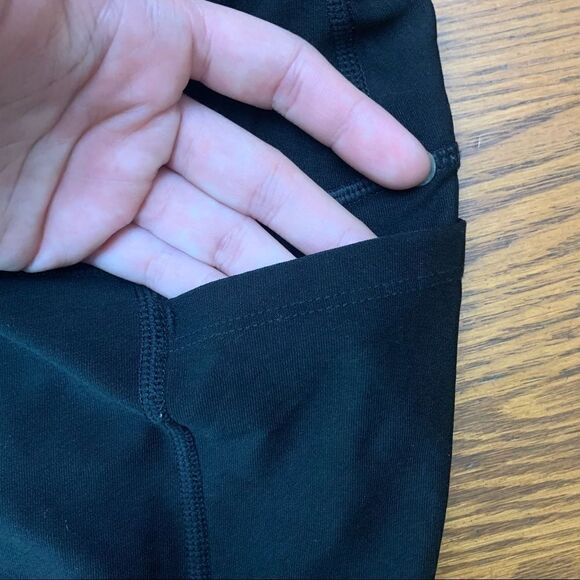 Athletic Works Lace Insert Legging Black Size Medium - Picture 6 of 6